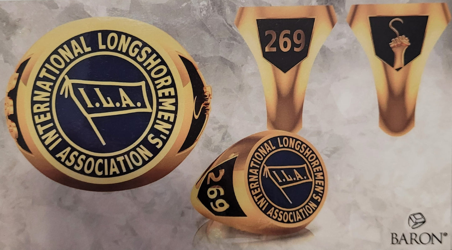 ILA 269 Longshoremen Ring Medium Size