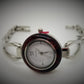 Silver base metal fashion watch with adjustable strap